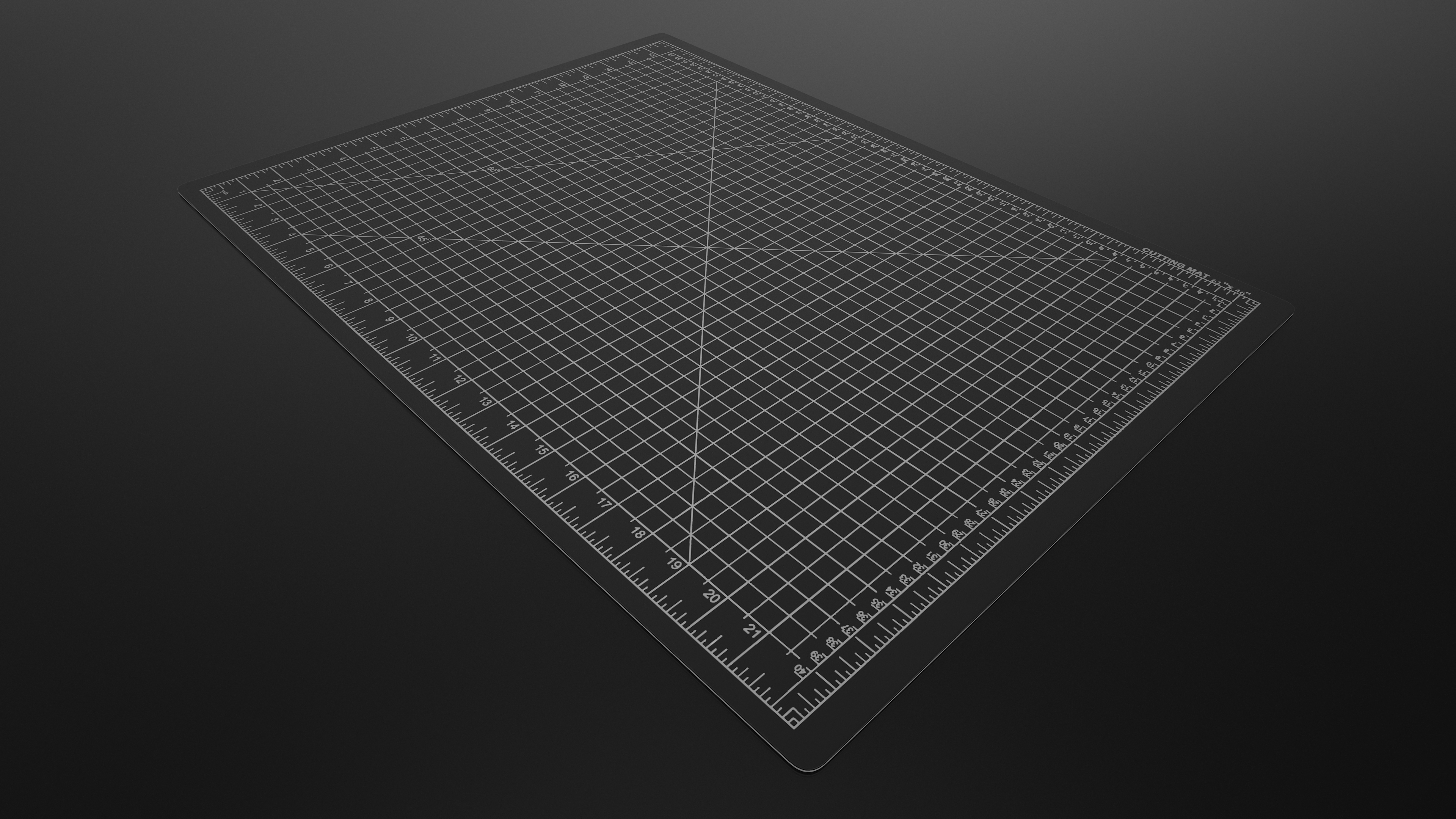 3D model Cutting Mat Self-Healing Black