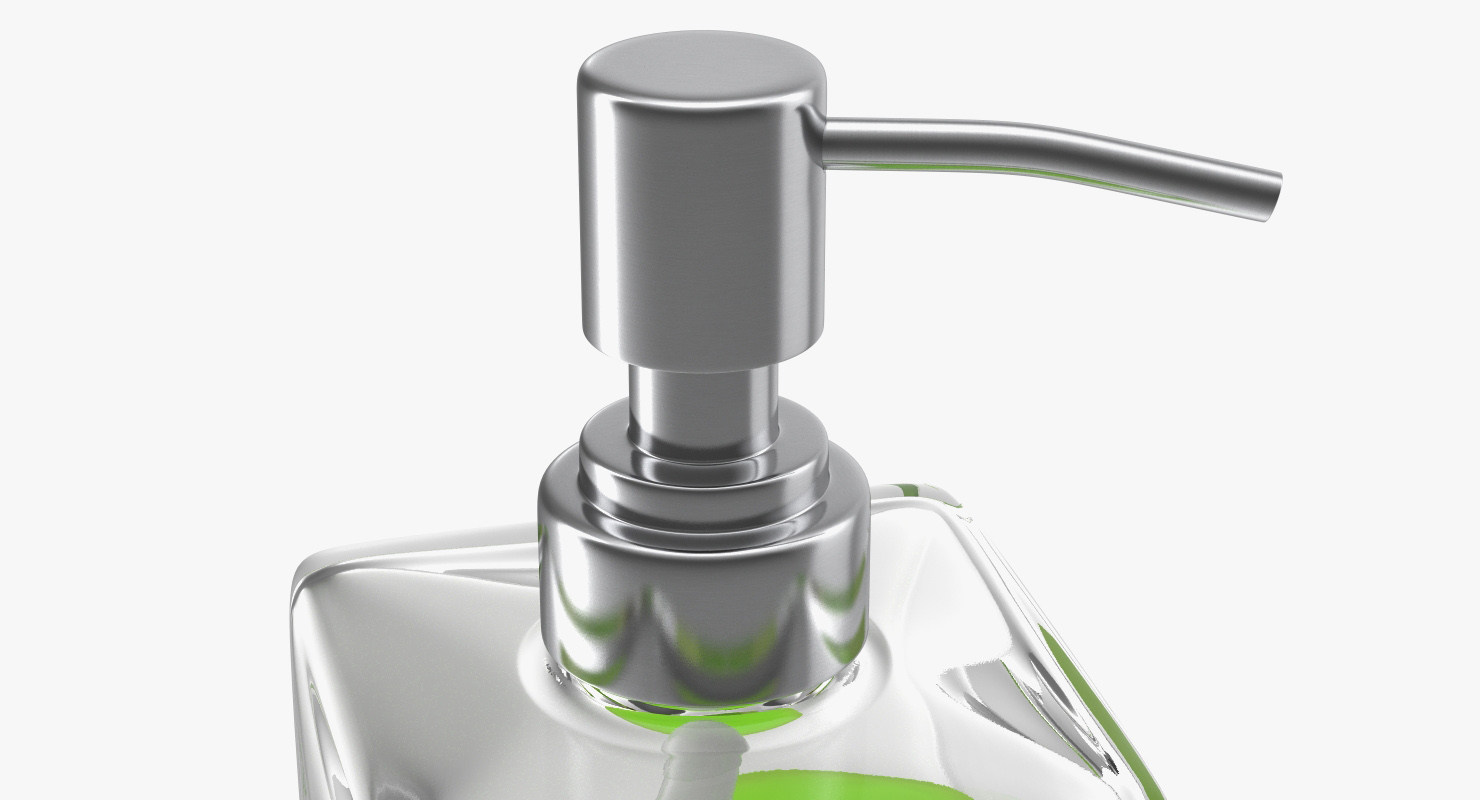 3D model Soap Dispenser with Stainless Metal Pump