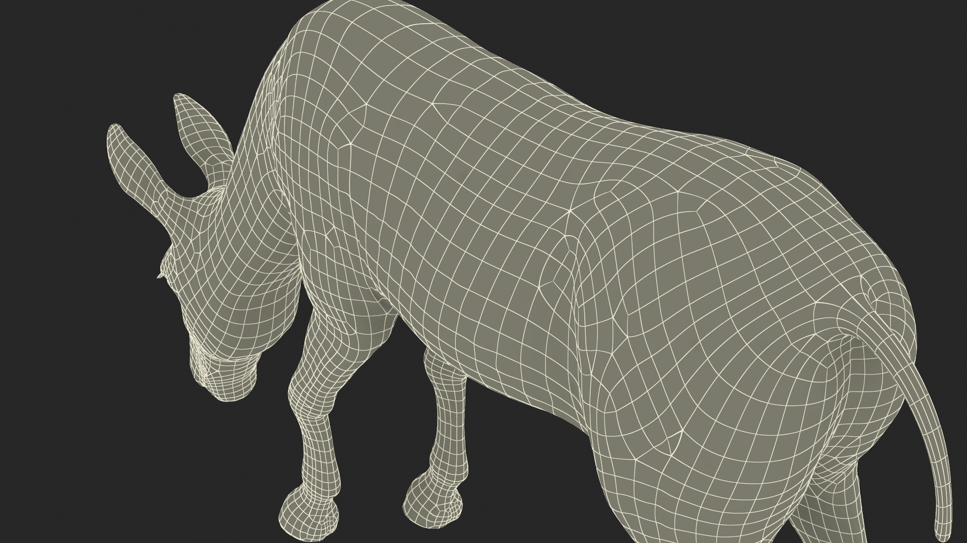 3D Eating Mule