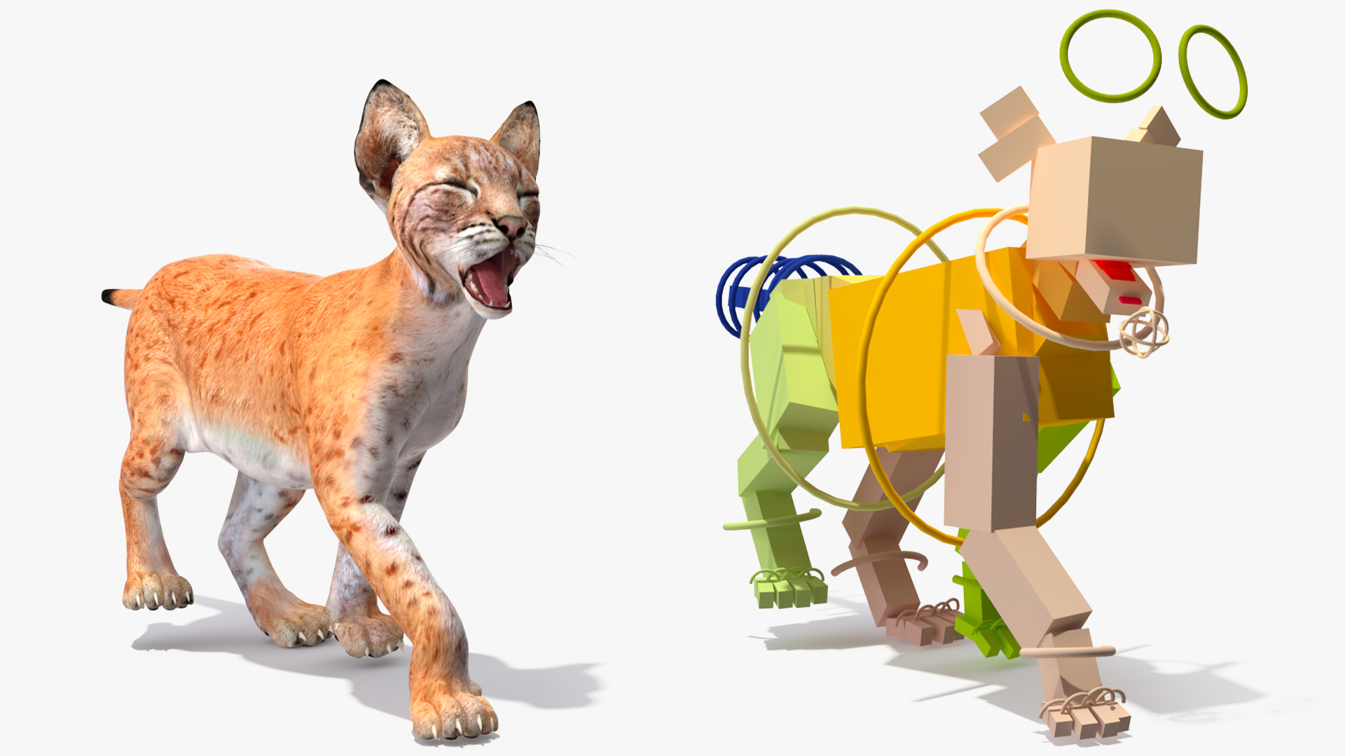 3D model Lynx Cub Rigged