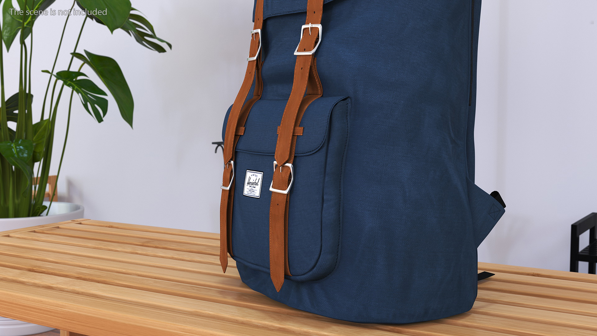 3D Classic Backpack with Leather Straps