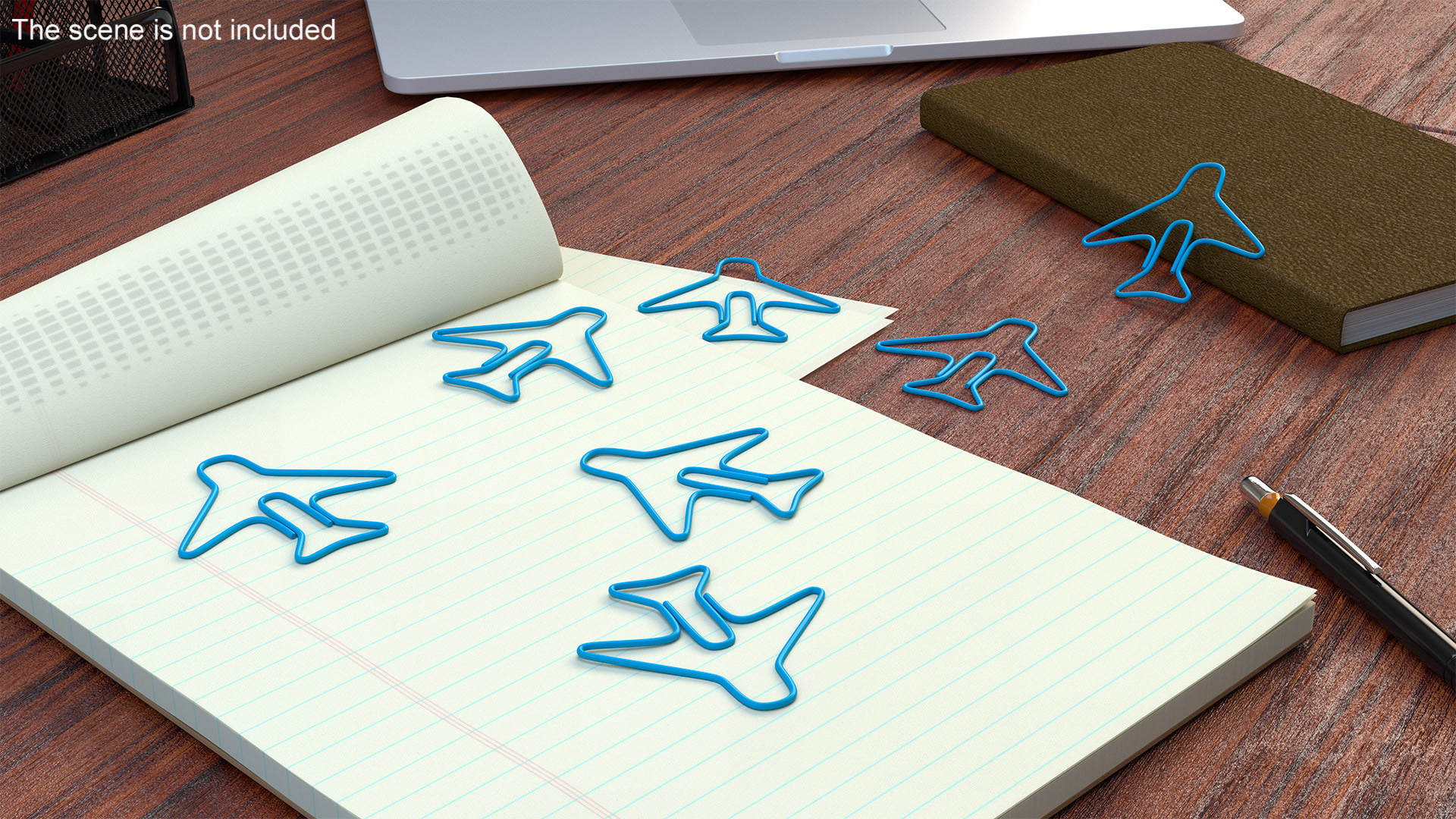 3D Plane Shaped Paper Clip model