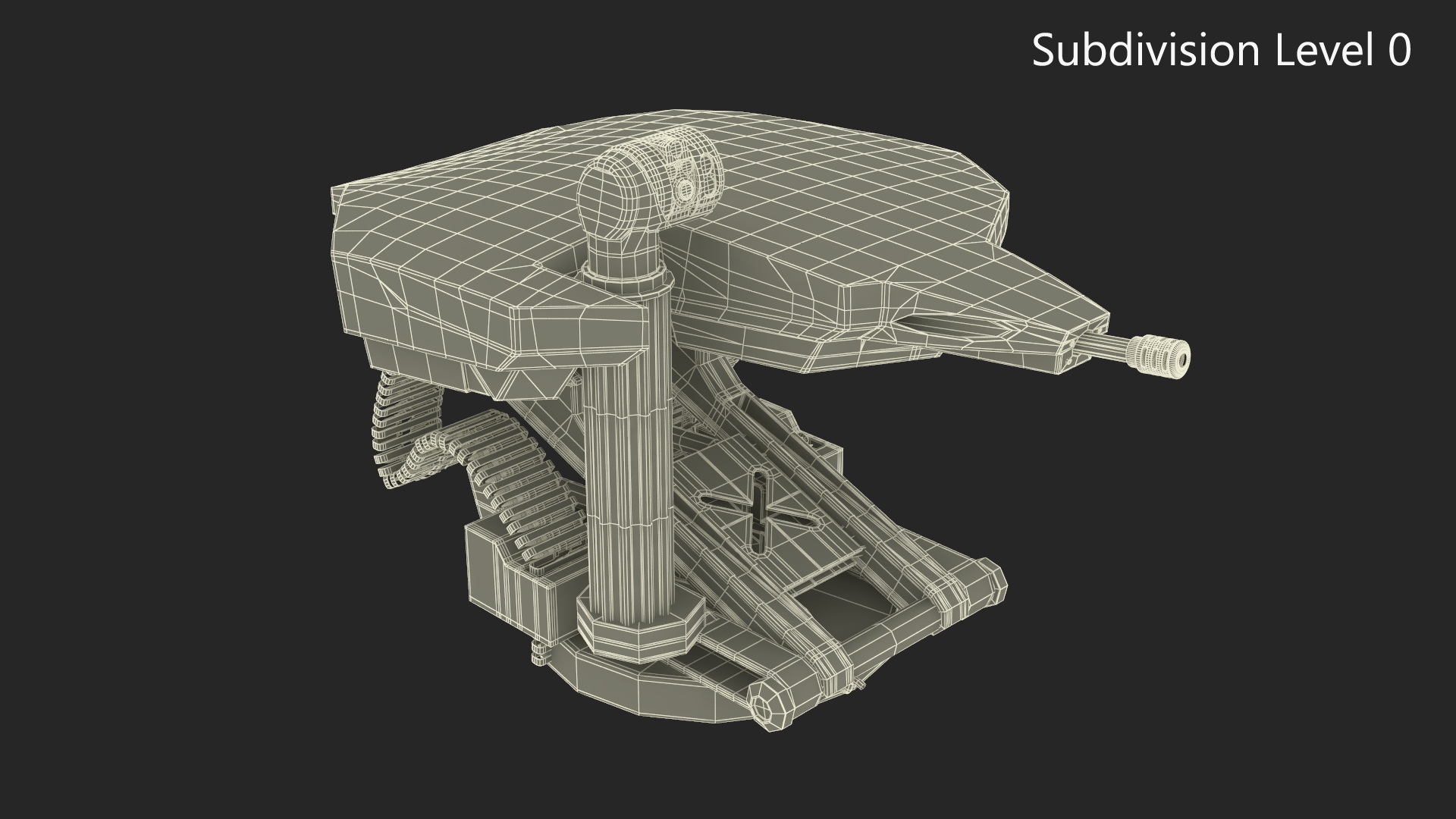 3D Armored Turret for Military Ground Car model