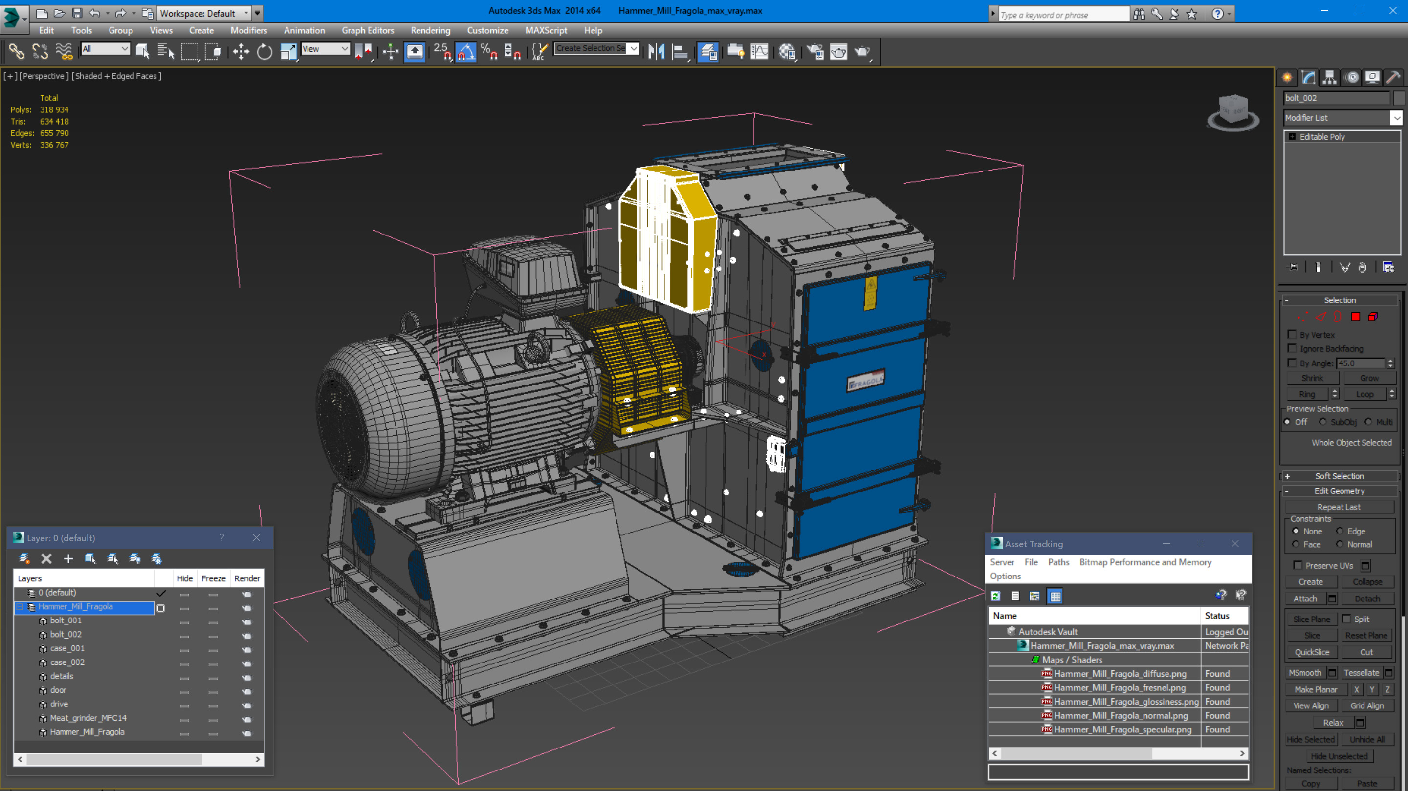 Hammer Mill Fragola 3D model