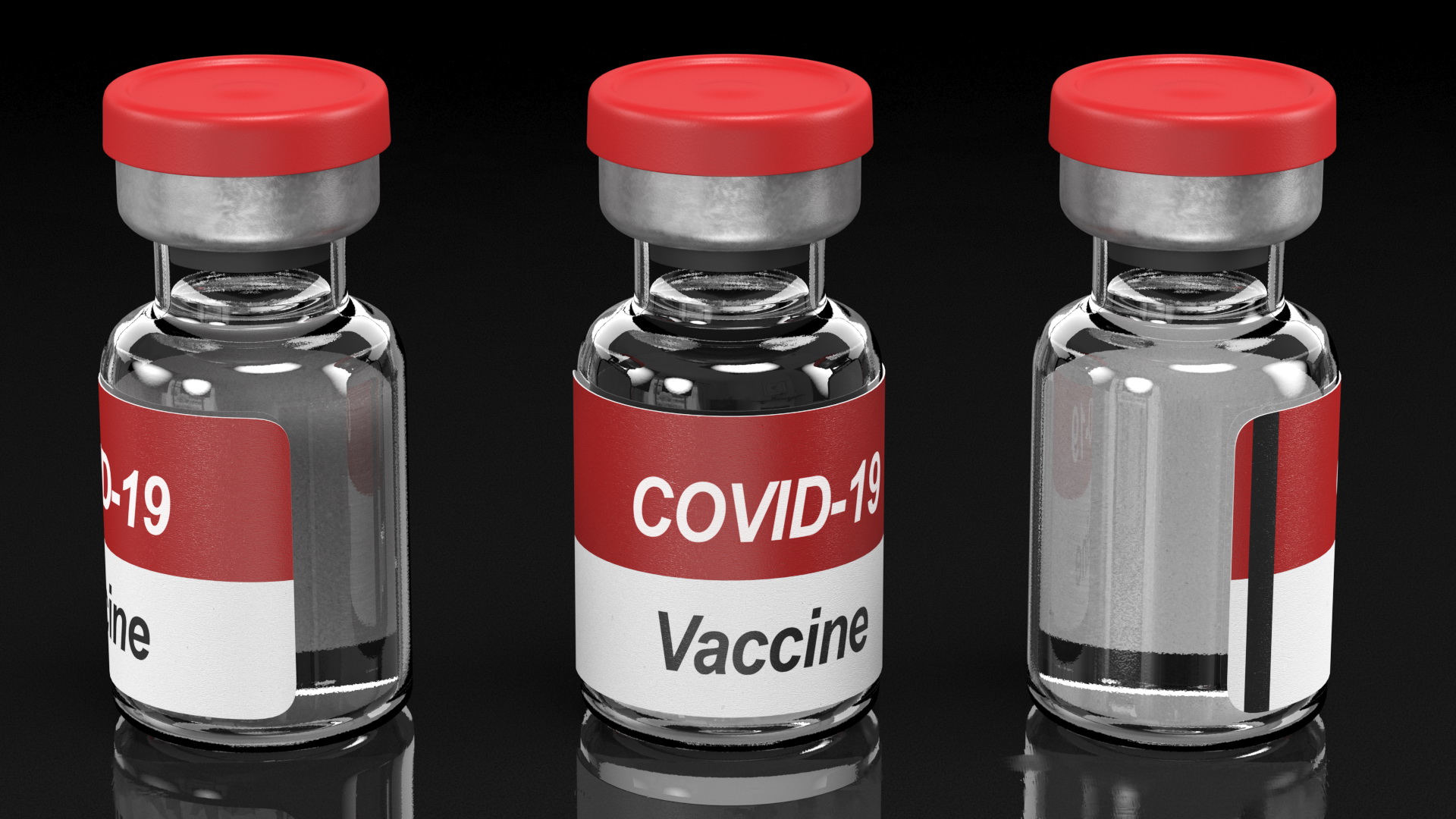 Vaccine Bottle Covid19 3D