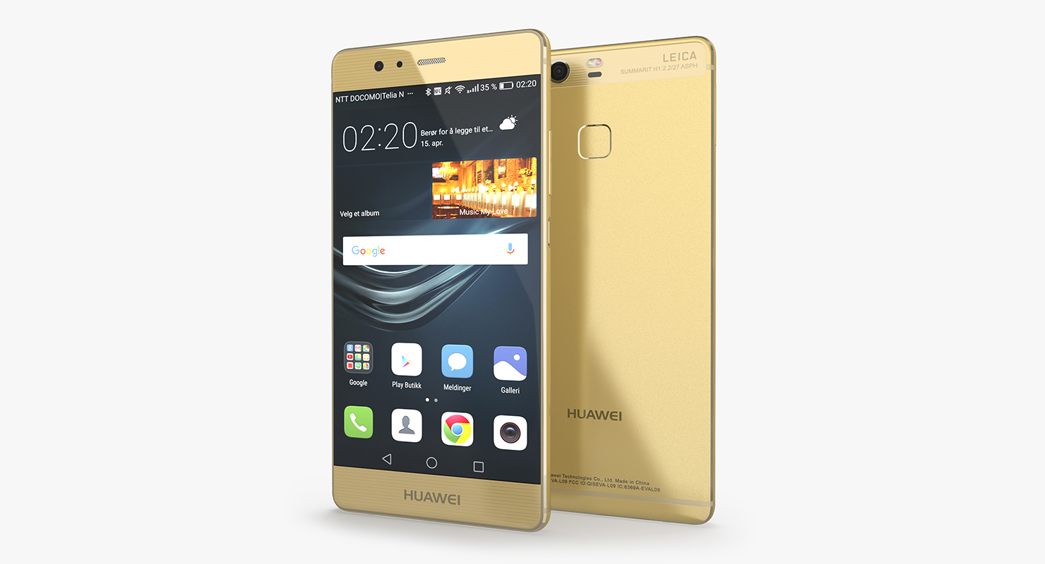 Huawei P9 Rose Gold 3D model