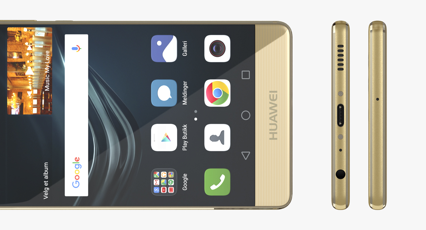 Huawei P9 Rose Gold 3D model