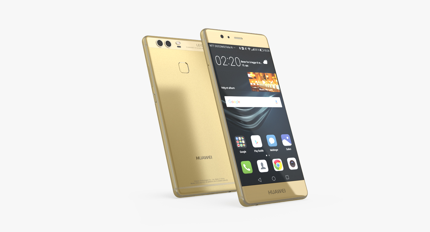 Huawei P9 Rose Gold 3D model