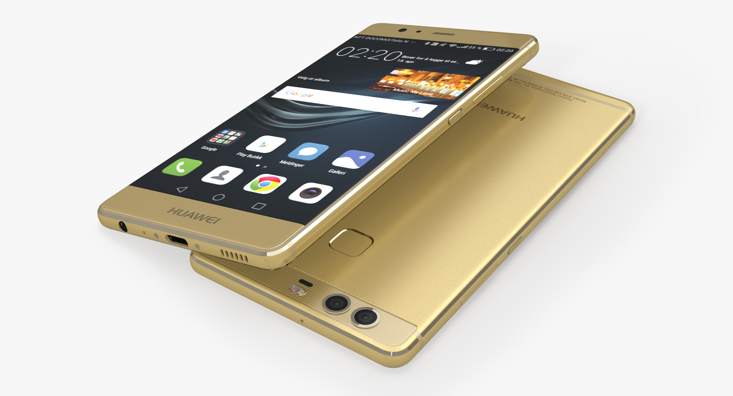 Huawei P9 Rose Gold 3D model