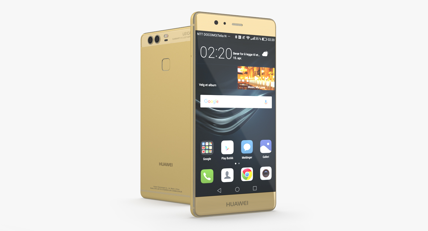 Huawei P9 Rose Gold 3D model