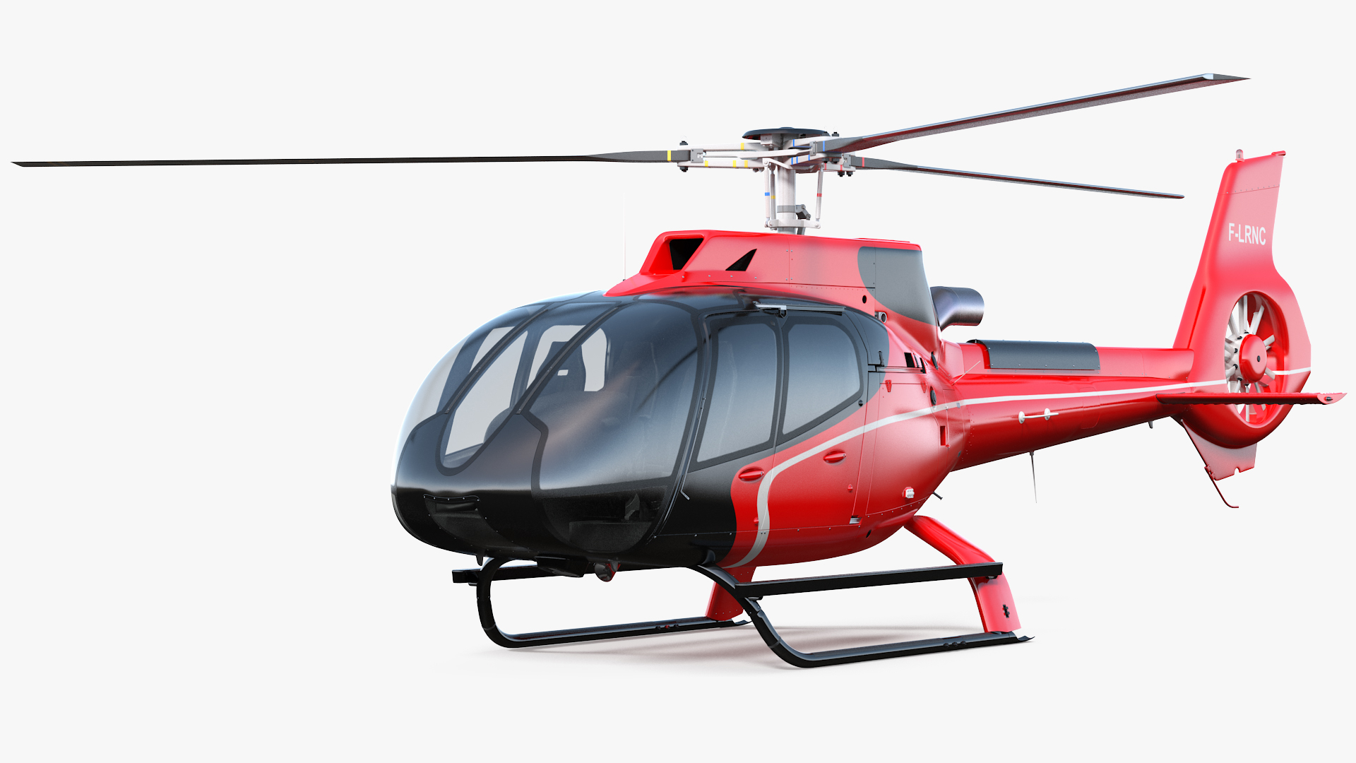 3D Civil Helicopter Airbus H130 model