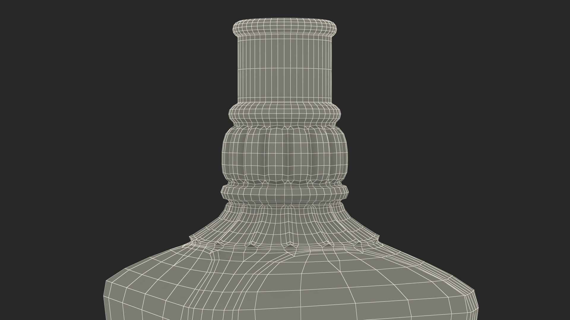 3D model Open Alcohol Bottle Empty