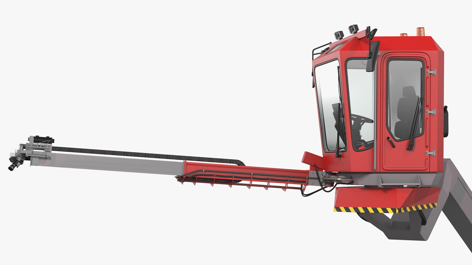 3D Telehandler Deicer Generic Rigged model