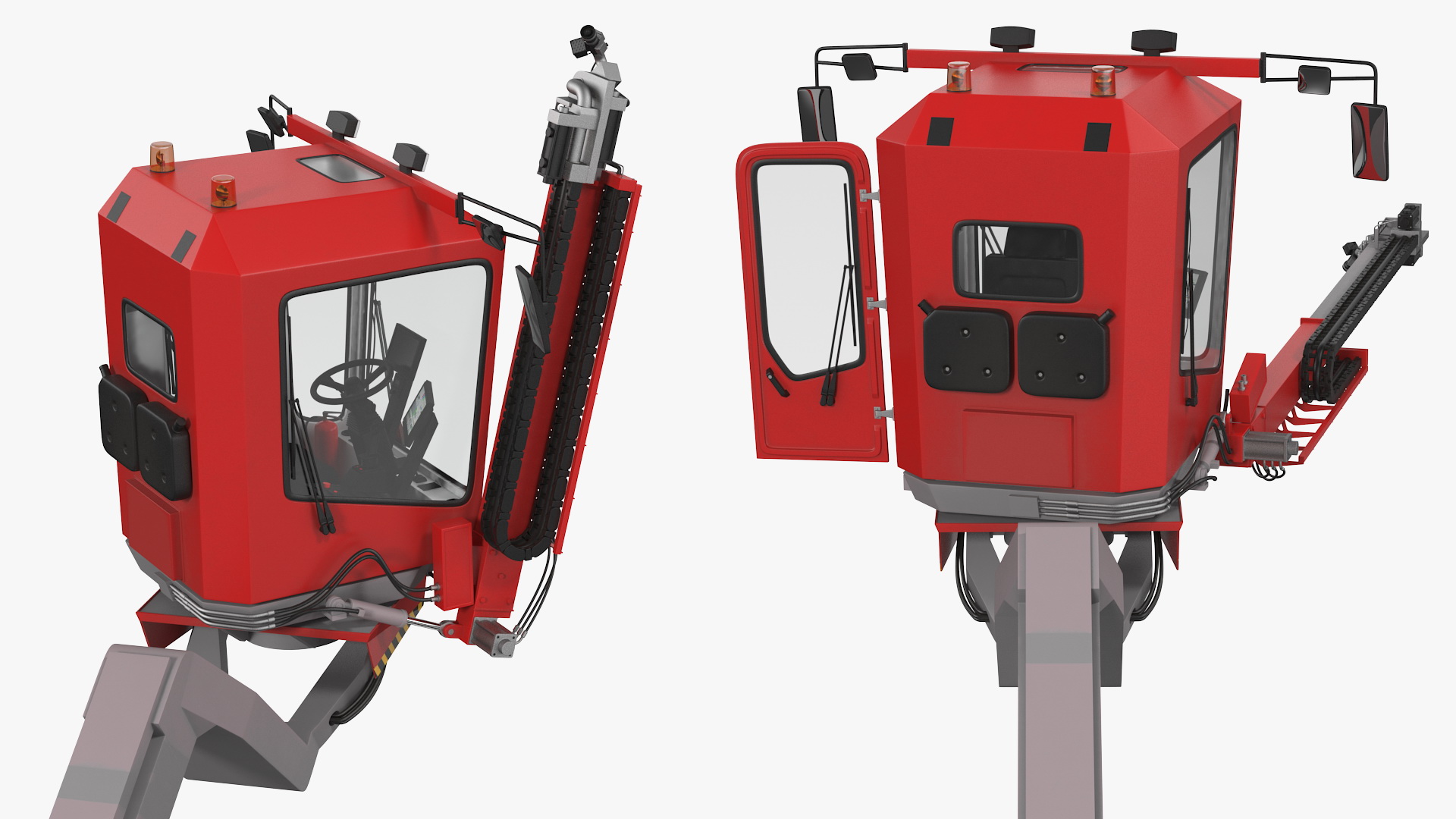 3D Telehandler Deicer Generic Rigged model