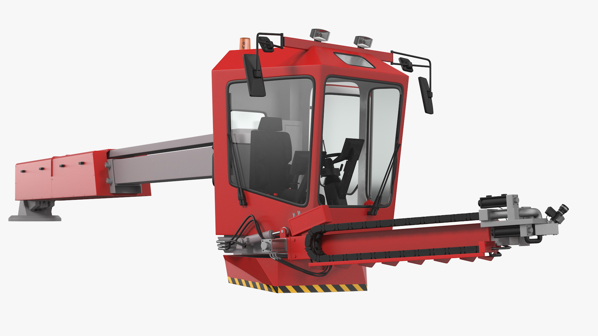 3D Telehandler Deicer Generic Rigged model