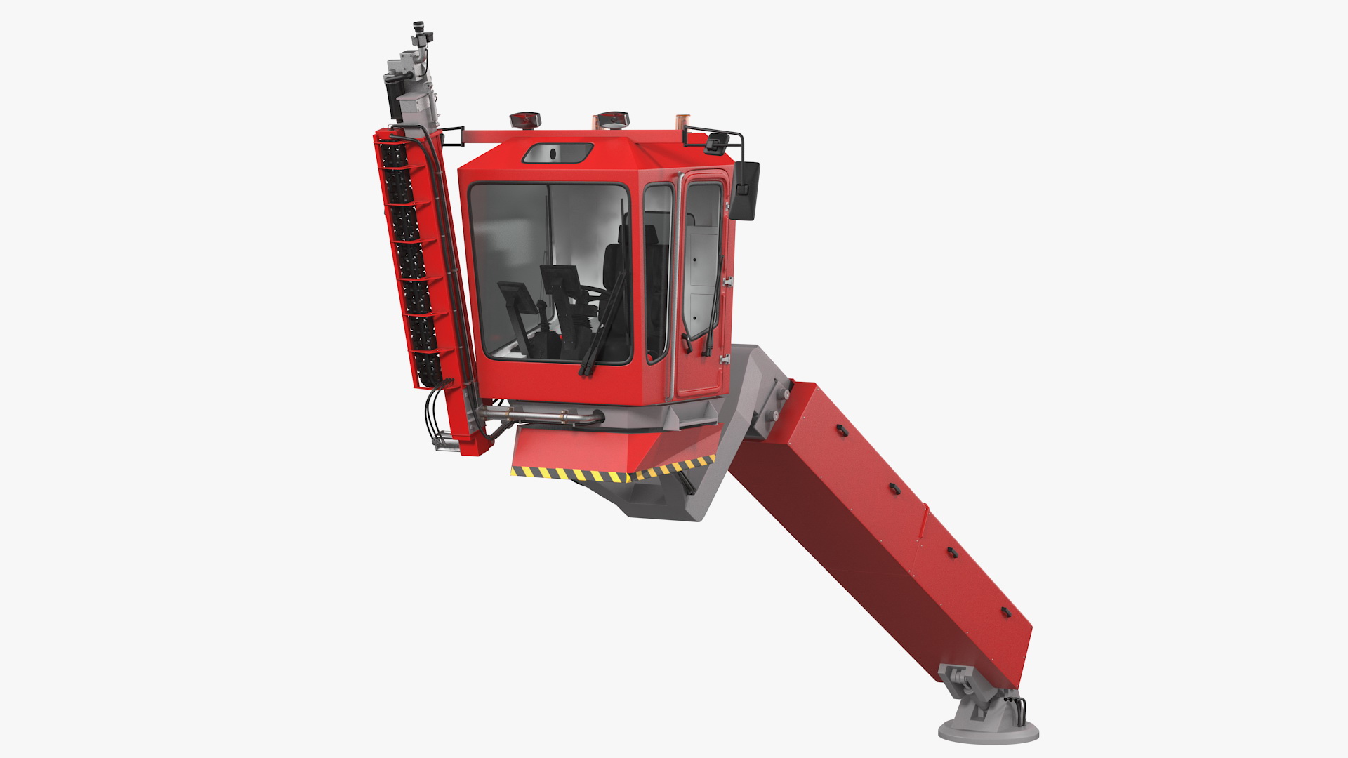 3D Telehandler Deicer Generic Rigged model