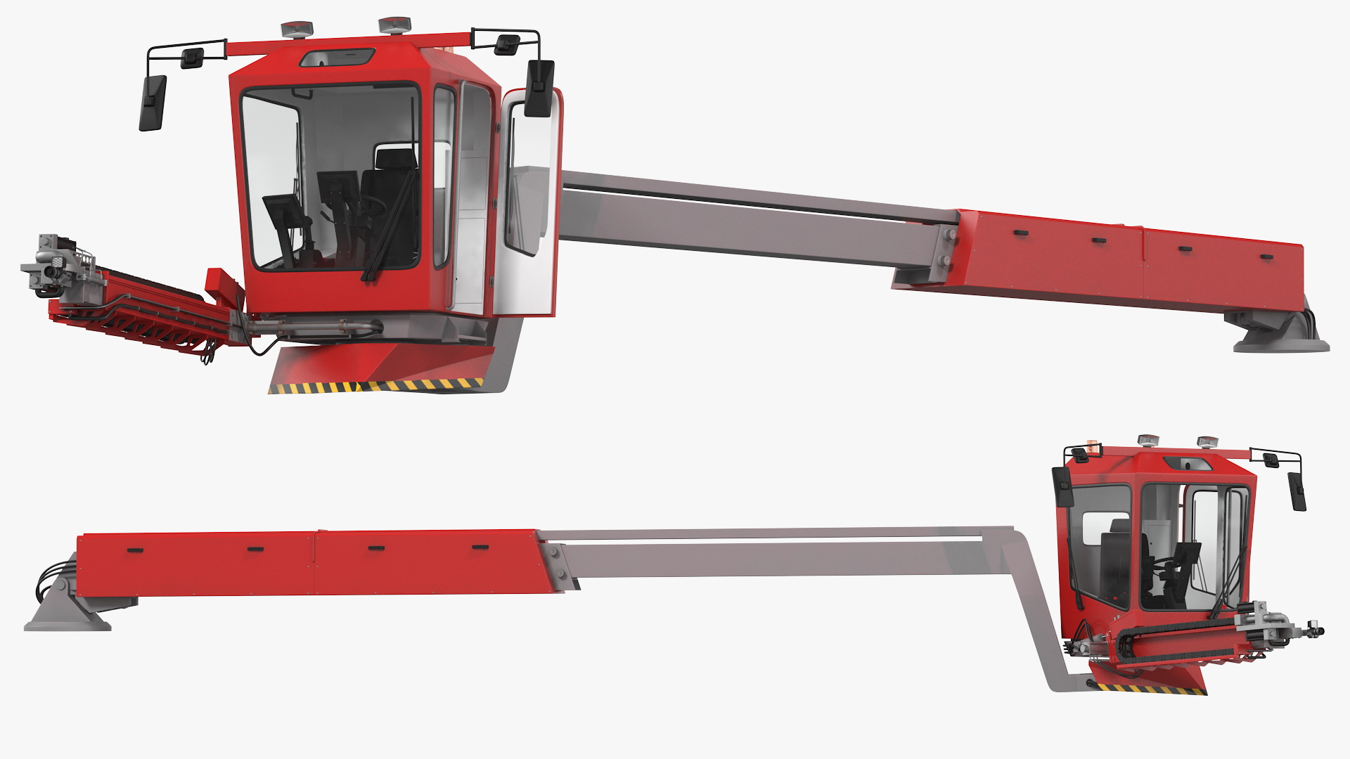 3D Telehandler Deicer Generic Rigged model