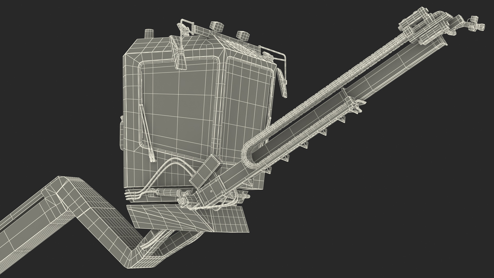 3D Telehandler Deicer Generic Rigged model