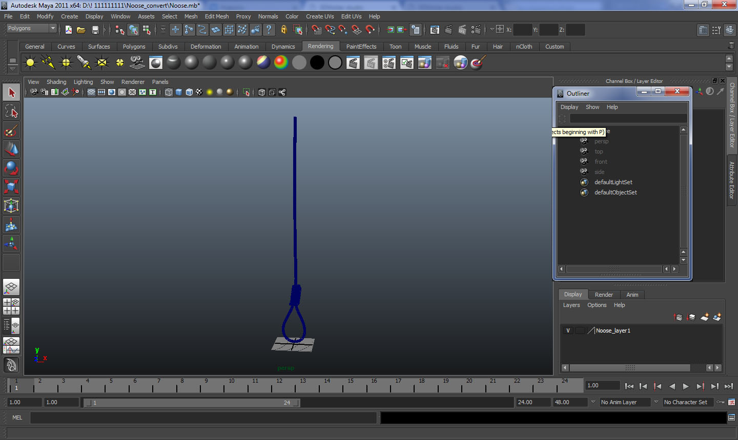 Noose 3D model