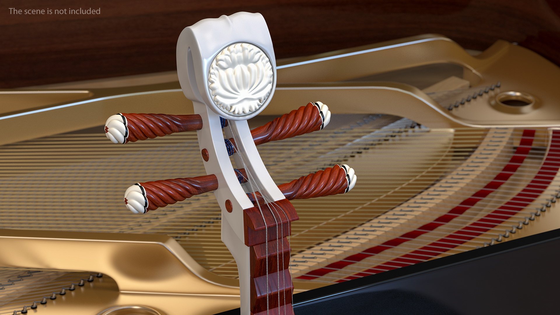 Chinese Stringed Instrument Pipa 3D