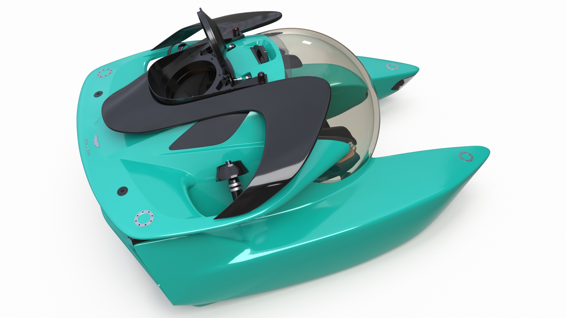 3D model Luxurious Personal Submarine Rigged