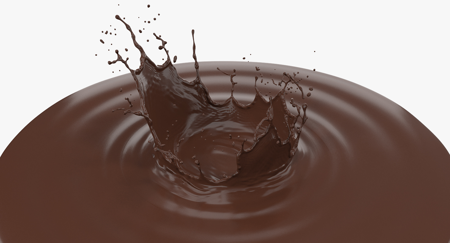 Chocolate Crown Splash 3D