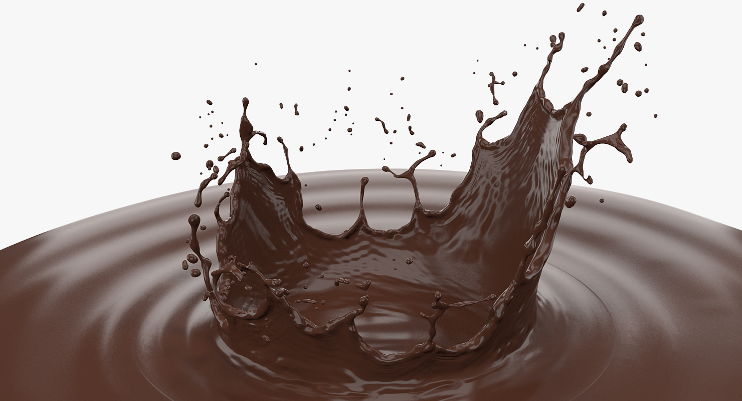 Chocolate Crown Splash 3D