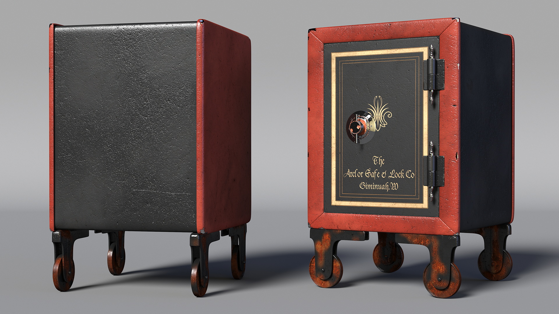 Antique Safe 3D