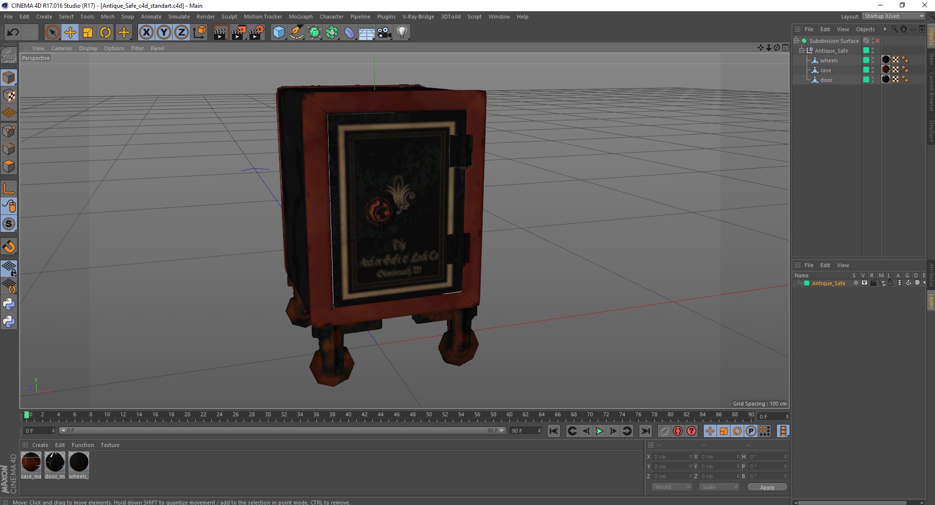 Antique Safe 3D