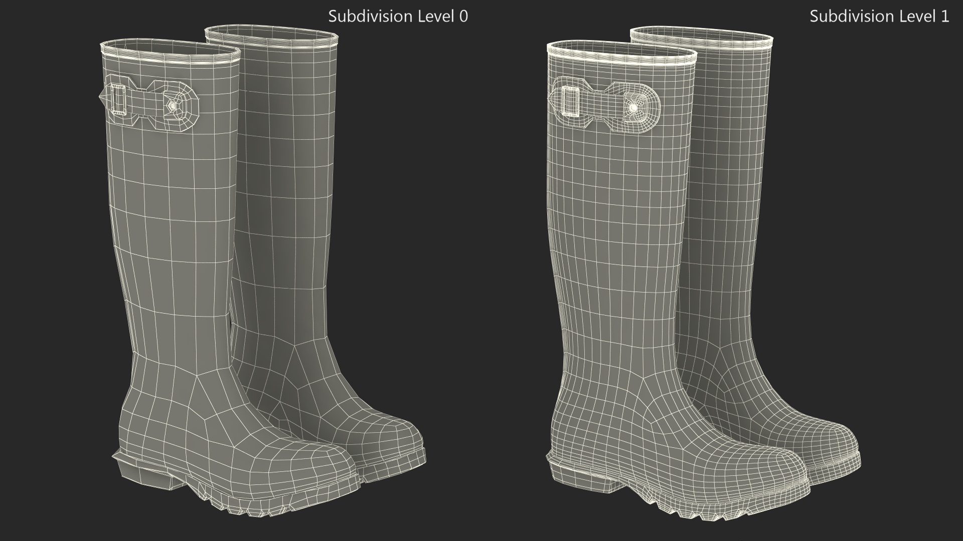 3D model Dirt on Rubber Boots