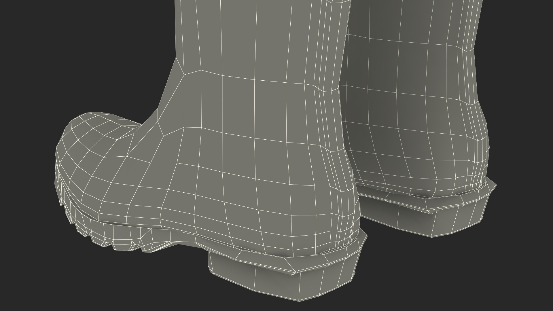 3D model Dirt on Rubber Boots