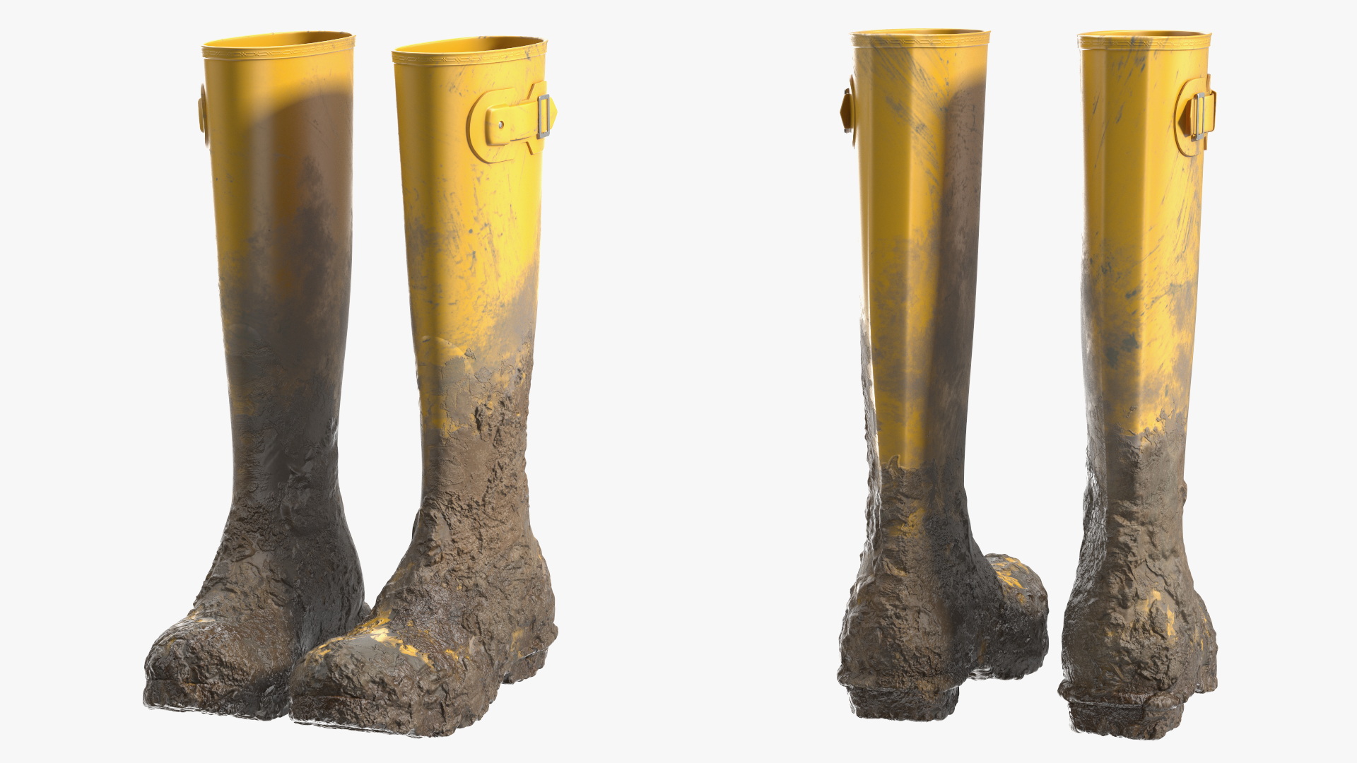 3D model Dirt on Rubber Boots