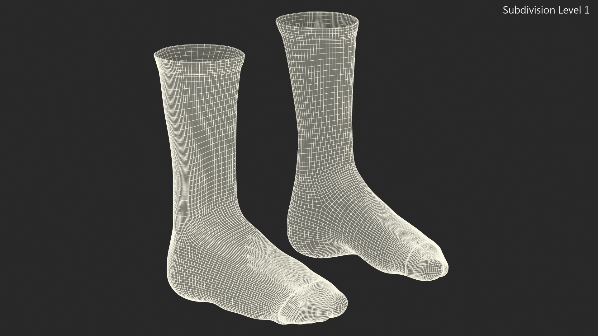 3D Long Socks Nike Blue on The Foot Standing