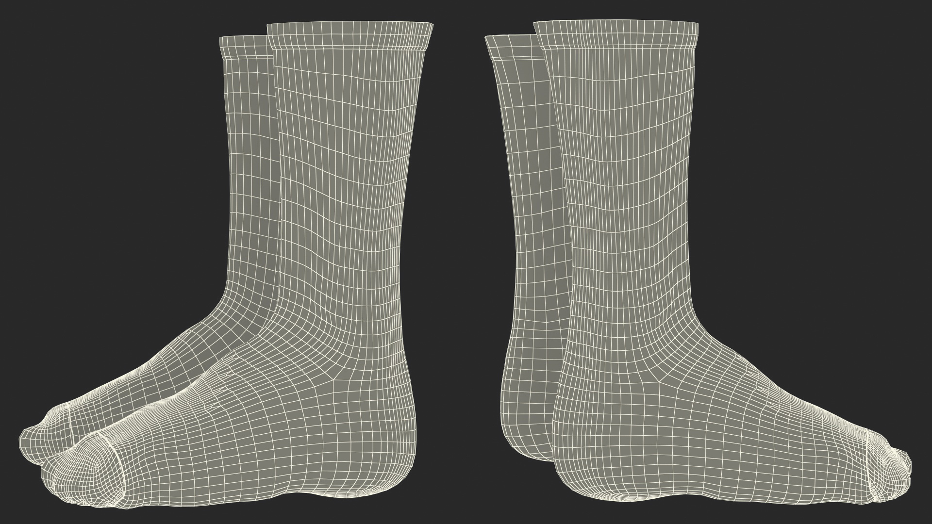 3D Long Socks Nike Blue on The Foot Standing