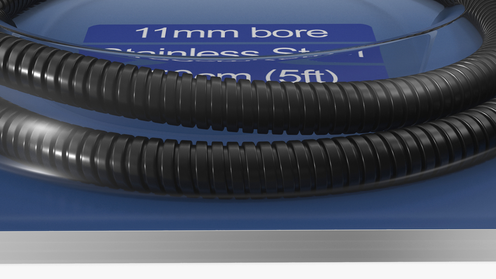 Packed Shower Hose Black 3D model