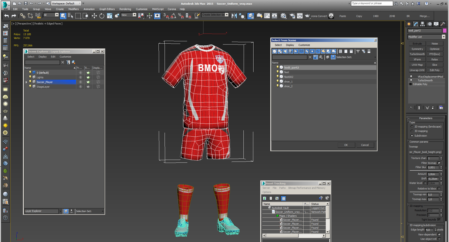 Soccer Uniform 3D model