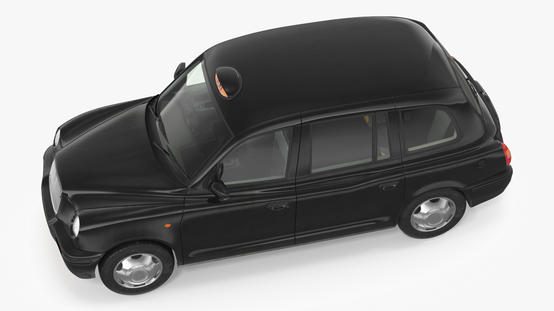 3D London Black Cab TX1 Rigged for Cinema 4D