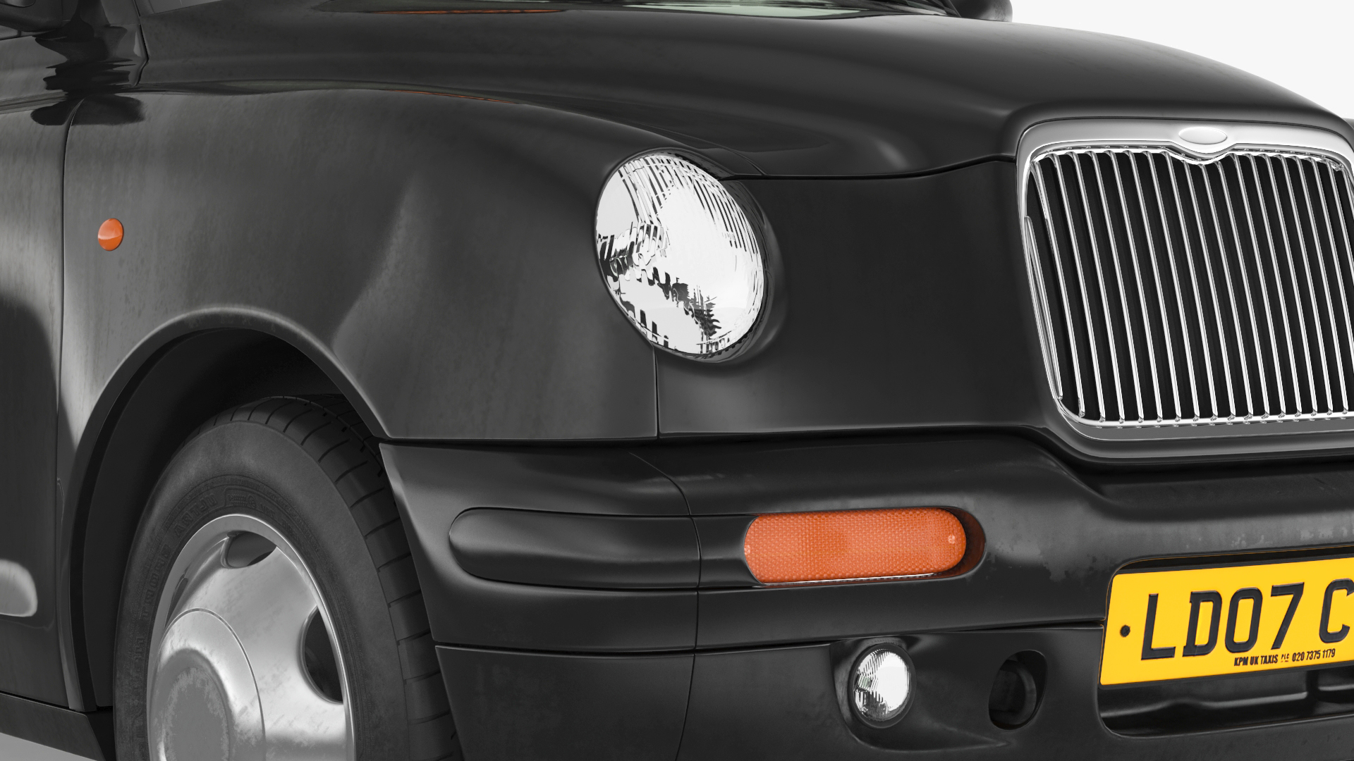 3D London Black Cab TX1 Rigged for Cinema 4D