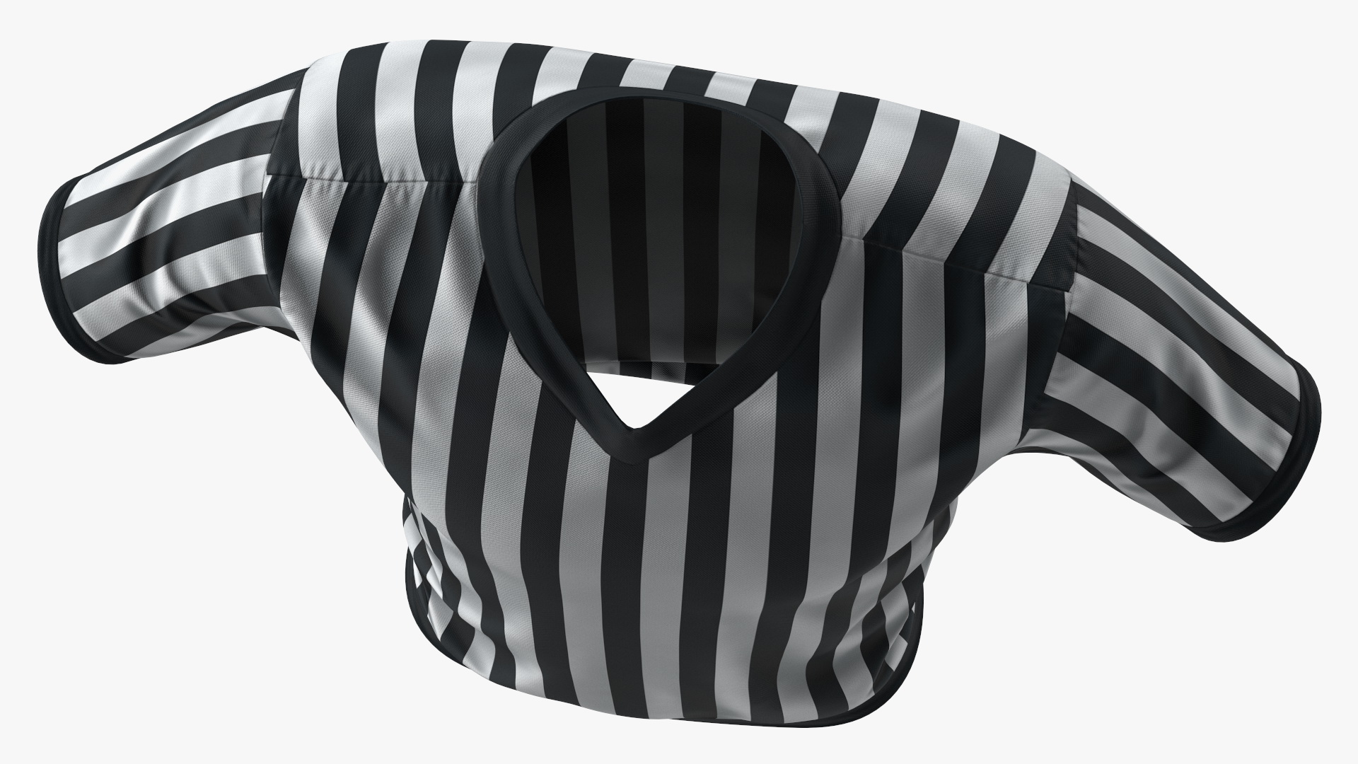 3D Striped Sports Referee Shirt model