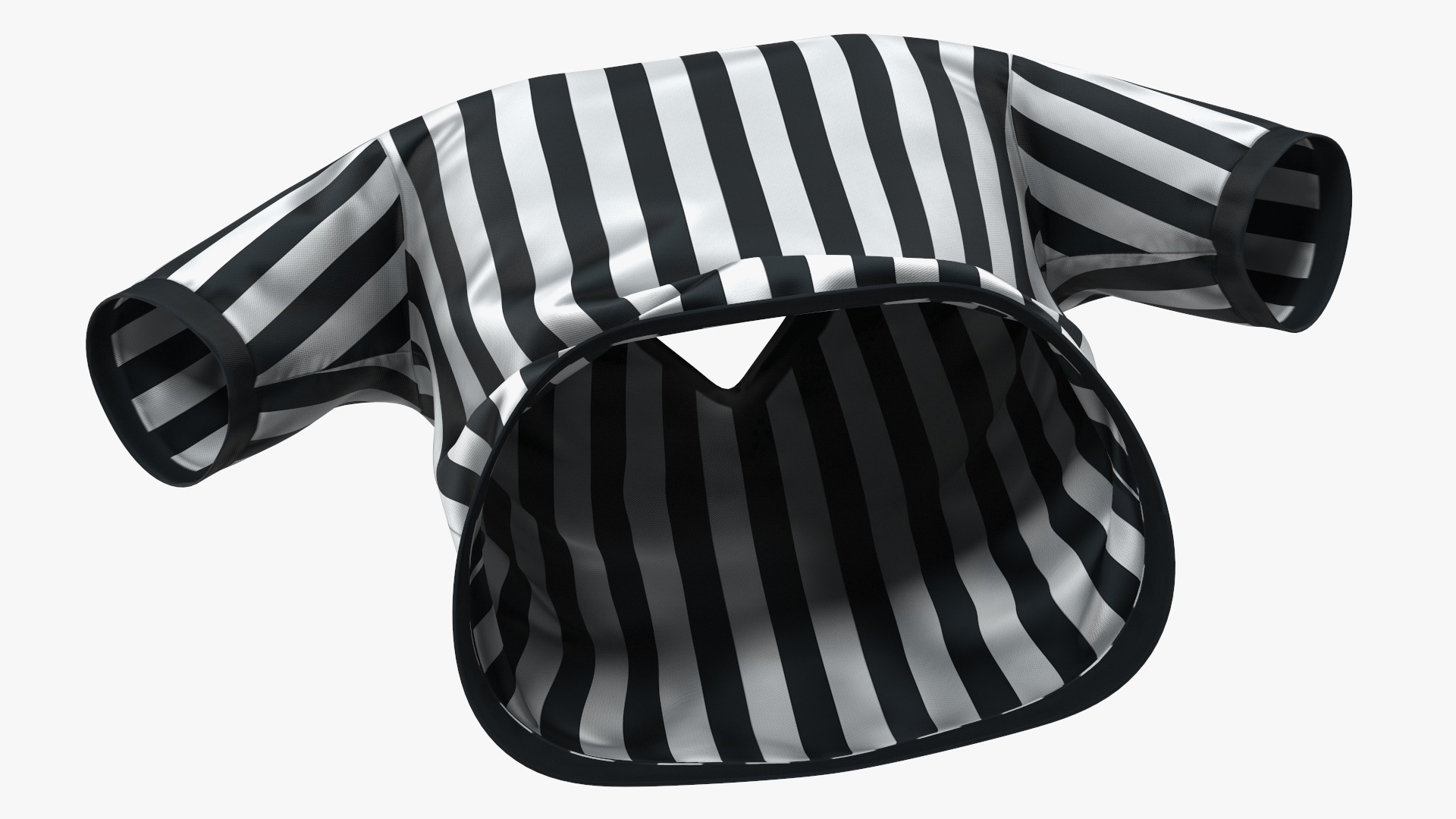 3D Striped Sports Referee Shirt model