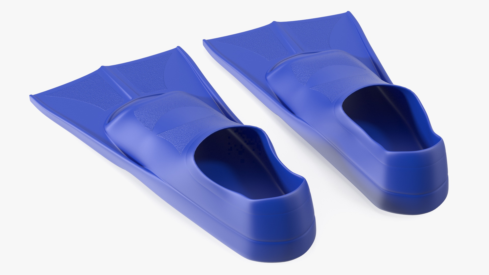 3D Short Blue Blade Swim Fins