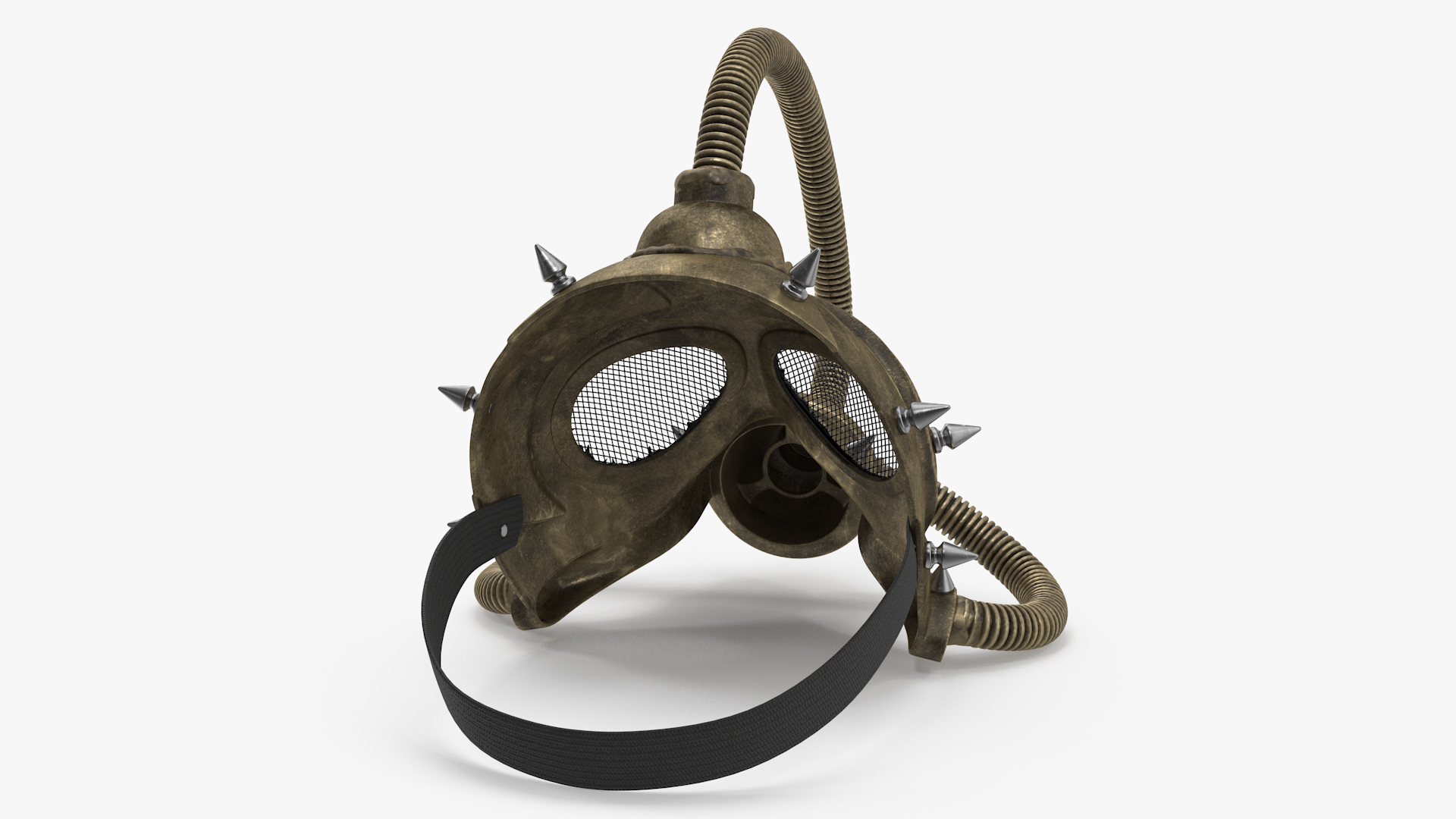 3D model Cyberpunk Gas Mask with Spikes