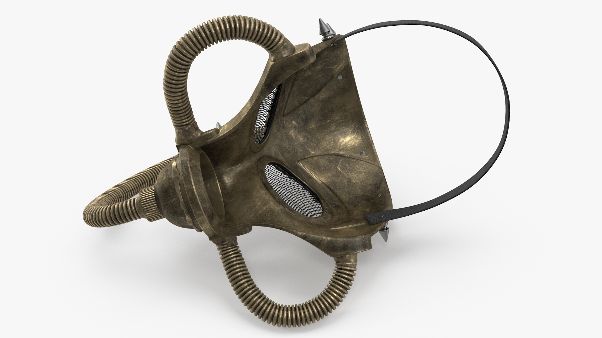 3D model Cyberpunk Gas Mask with Spikes