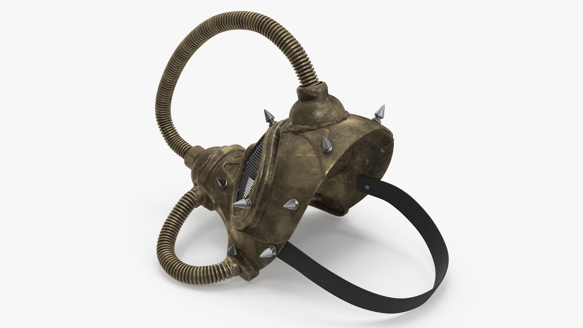 3D model Cyberpunk Gas Mask with Spikes