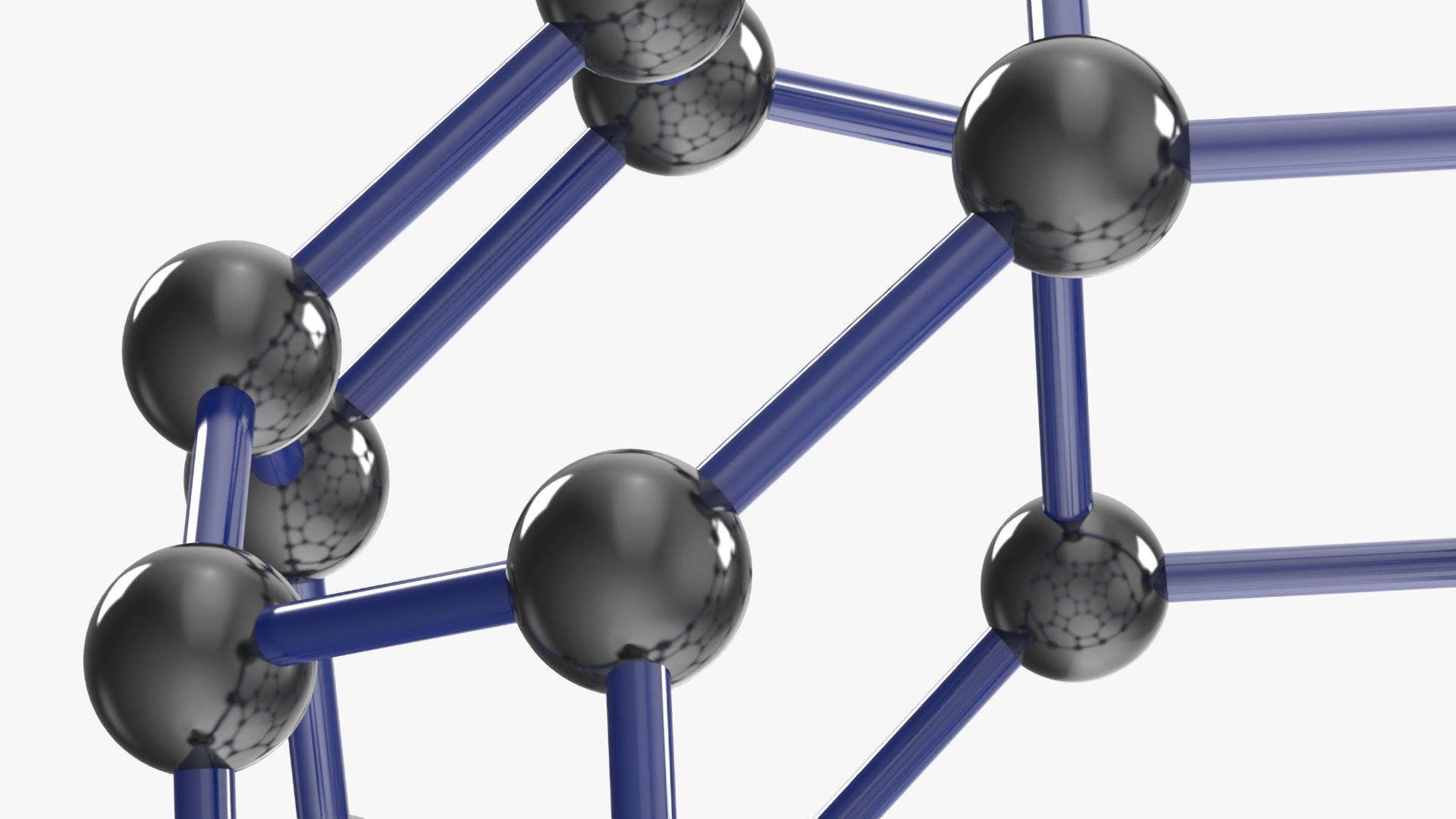 Buckminsterfullerene Molecule Structure 3D model