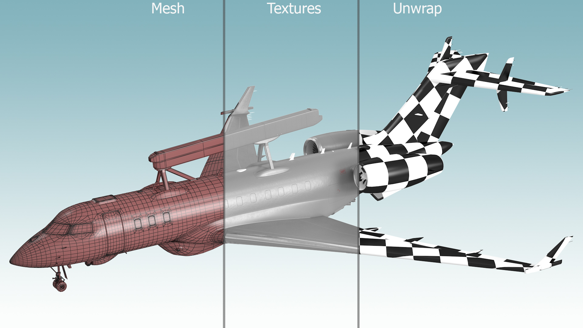 3D Airborne Early Warning and Control SE-RMY Rigged model