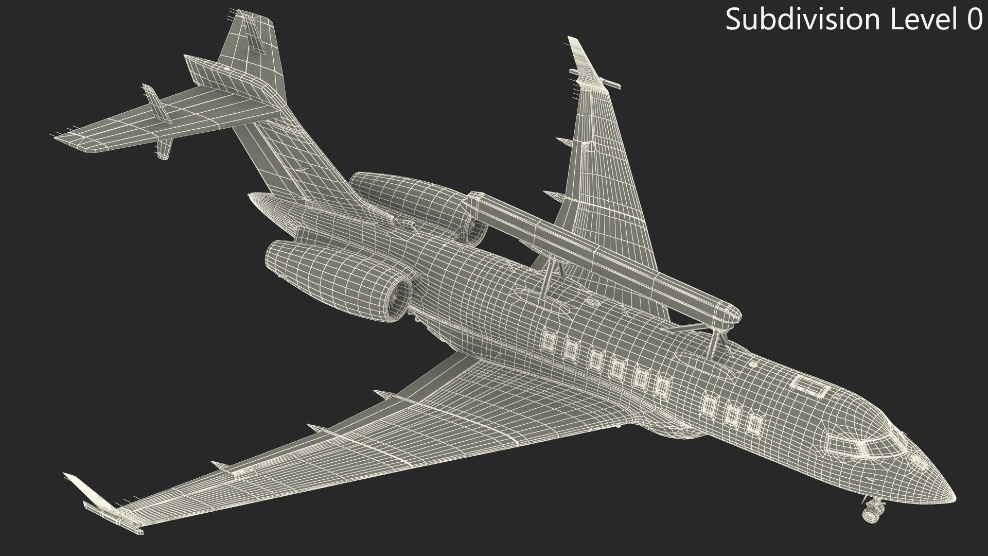 3D Airborne Early Warning and Control SE-RMY Rigged model