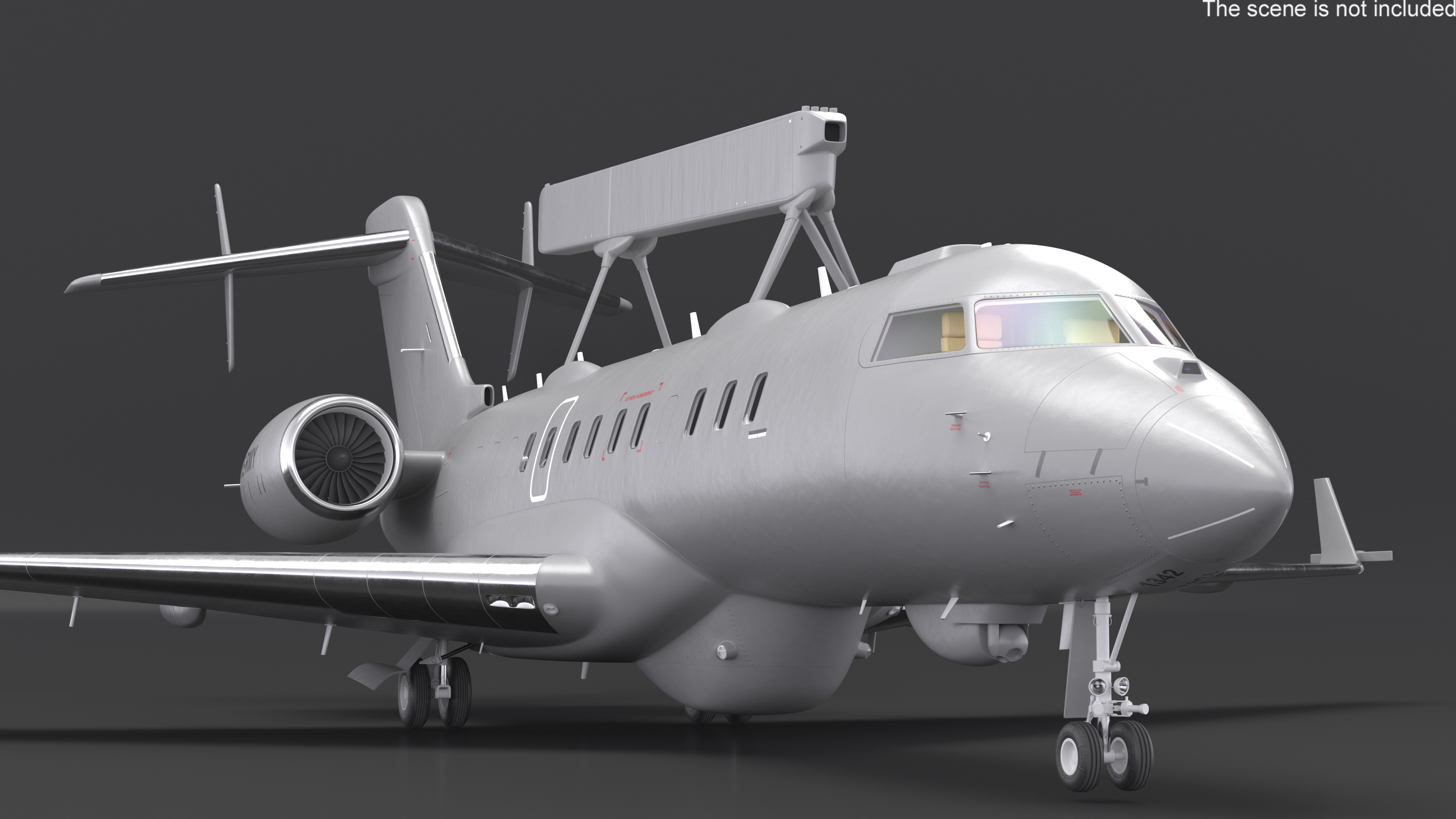 3D Airborne Early Warning and Control SE-RMY Rigged model