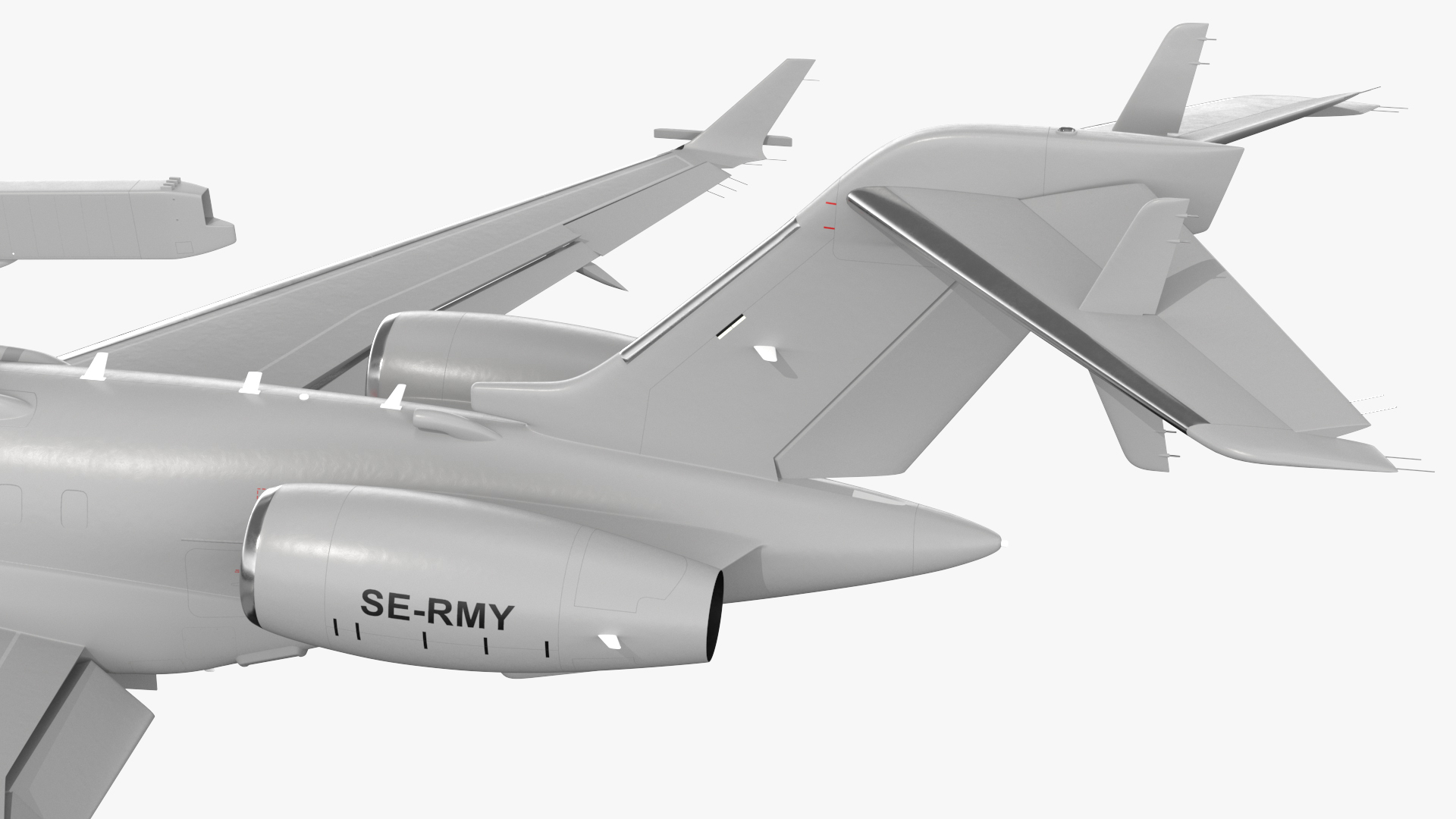 3D Airborne Early Warning and Control SE-RMY Rigged model