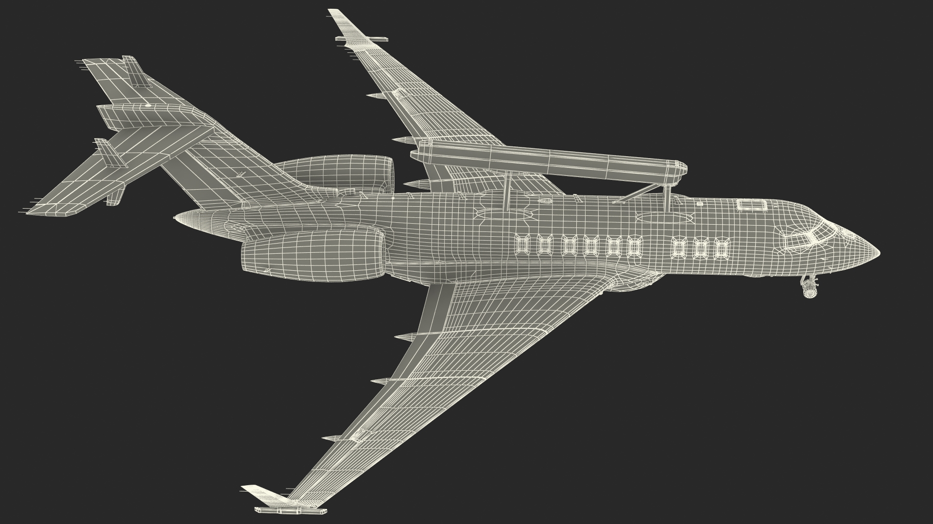 3D Airborne Early Warning and Control SE-RMY Rigged model